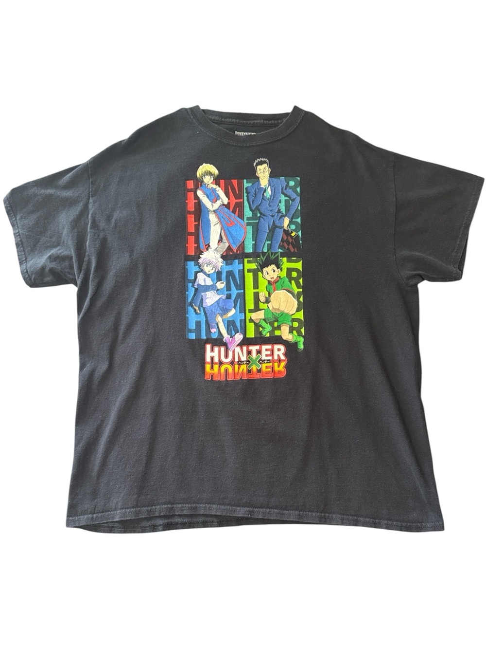 Hunter Colorful Character Panel Tee - Black